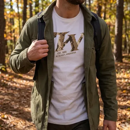 T-shirt Homme Springer Winchester® - Blanc - Coton 180g