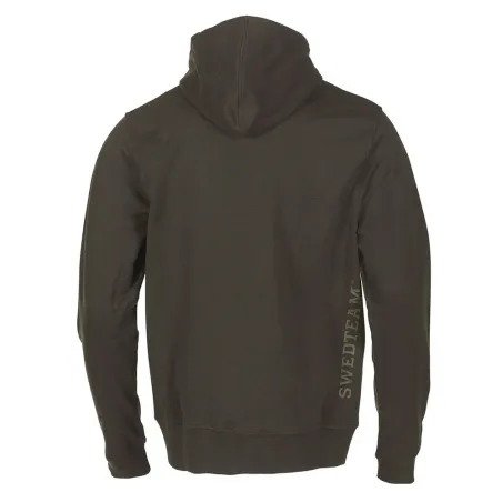 Sweat capuche Ultra full zip coton vert kaki S-2XL