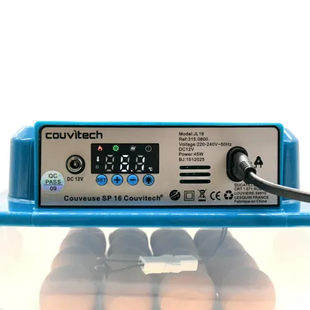 Couveuse Couvitech SP-16 pour 16 œufs automatiques