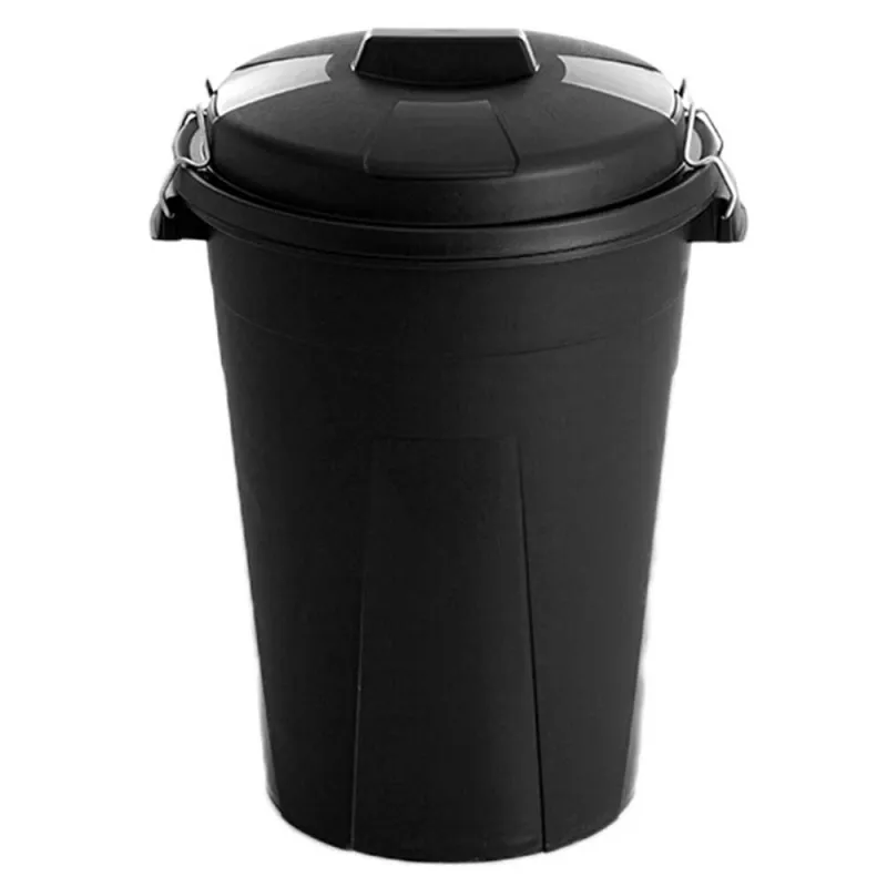 Conteneur grain 100L noir - Stockage sécurisé pour animaux