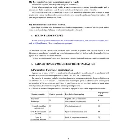 Couveuse Couvitech SP-16 pour 16 œufs automatiques