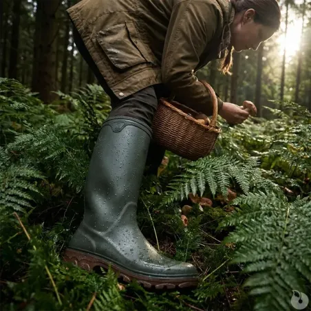 Bottes Cyclone PVC kaki antidérapantes 40-46