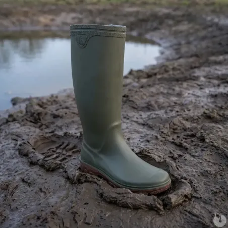Bottes Cyclone PVC kaki antidérapantes 40-46