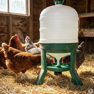 Abreuvoir siphon 40L sur pieds - Gaun pour volailles