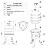 Abreuvoir siphon 40L sur pieds - Gaun pour volailles