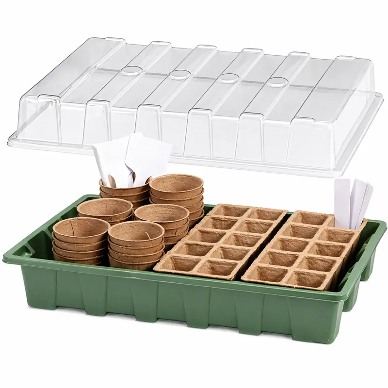 Kit semis 67 pièces - Pots, plateaux et étiquettes bio