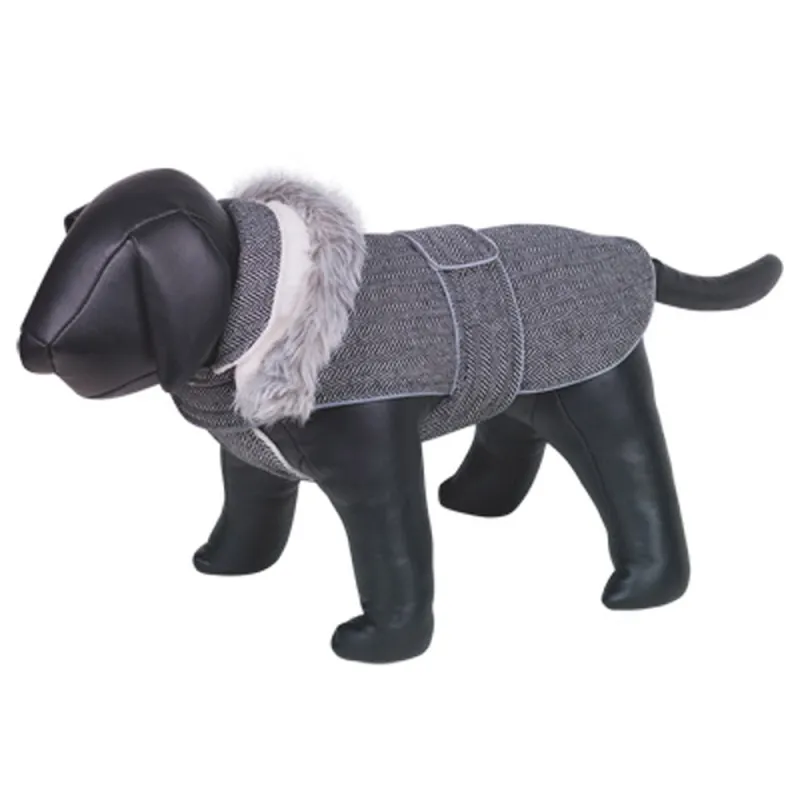 Doudoune Grisa gris pour chien - Chaud et ajustable