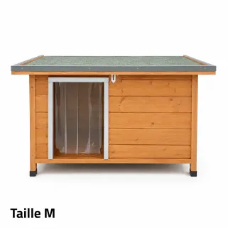 Niche en bois isolante Taille M - Épicéa 3 couches 92x68x60 cm
