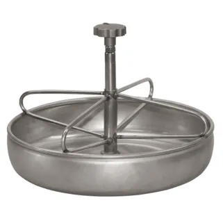 Mangeoire inox 2L pour porcelets - Diamètre 25 cm