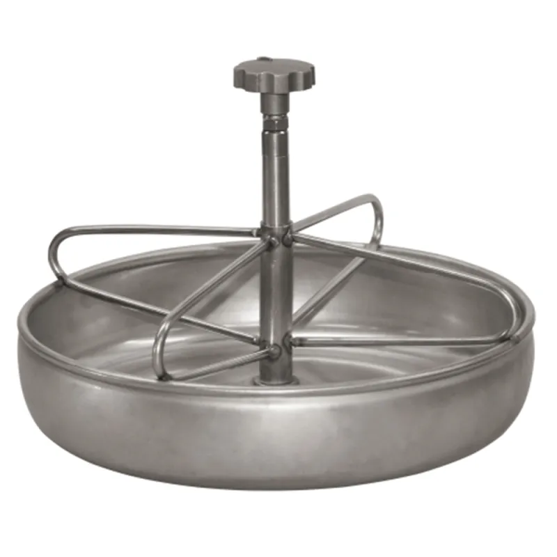 Mangeoire inox 2L pour porcelets - Diamètre 25 cm