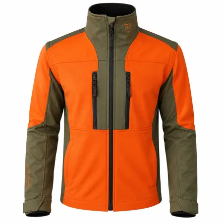 Veste Softshell Chambaran Orange - Manches amovibles NF S 74-567