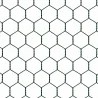 Grillage hexa 25mm vert 1.5m - résistant et esthétique
