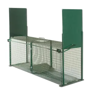 Piège à cage acier galvanisé 100x30x35 cm 2 entrées