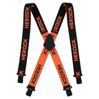 Bretelles Herock® Noir/Orange - Confort et style homme