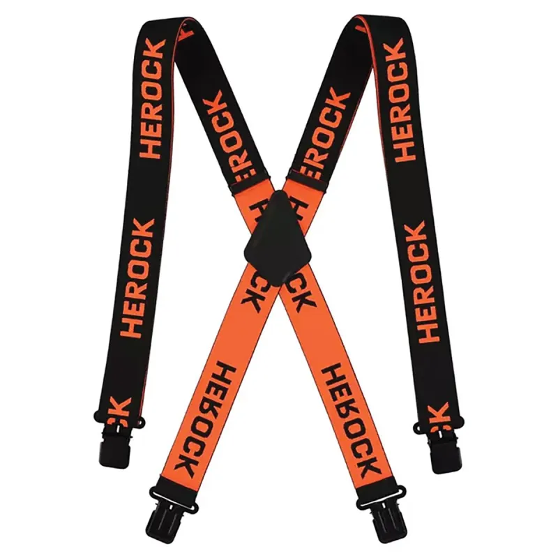 Bretelles Herock® Noir/Orange - Confort et style homme