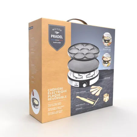 Crêpière réversible Pradel 1500W - 2 formats