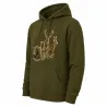 Sweat capuche kaki Bartavel® scène grands animaux