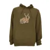 Sweat capuche kaki Bartavel® scène grands animaux