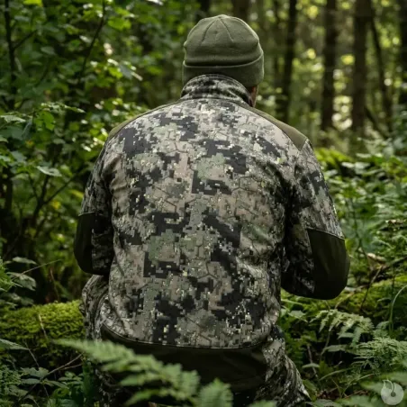 Veste camo digital vert stretch mixte S-3XL