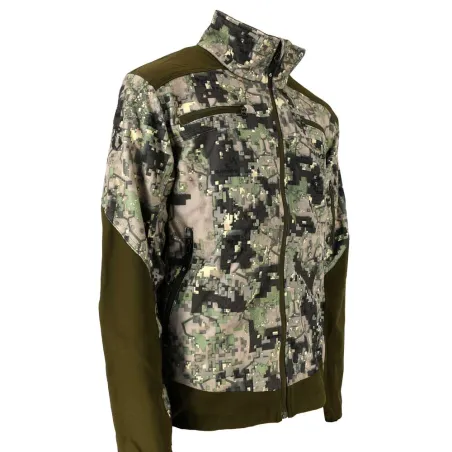 Veste camo digital vert stretch mixte S-3XL