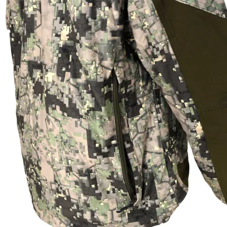 Veste camo digital vert stretch mixte S-3XL