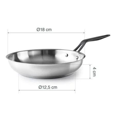 Poêle antiadhésive Origin Ø24cm - Acier inox - Tous feux