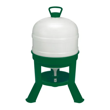 Abreuvoir siphon 30L sur pieds - Eau fraîche pour volailles