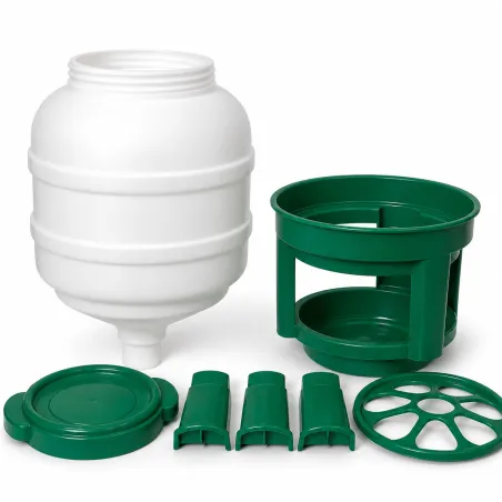Abreuvoir siphon 30L sur pieds - Eau fraîche pour volailles