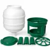 Abreuvoir siphon 30L sur pieds - Eau fraîche pour volailles