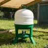 Abreuvoir siphon 30L sur pieds - Eau fraîche pour volailles