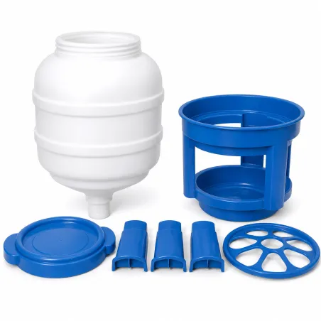 Abreuvoir siphon 30L sur pieds - Eau fraîche pour volailles