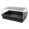Bac transparent pour élevage de poussins 75x45x30 cm