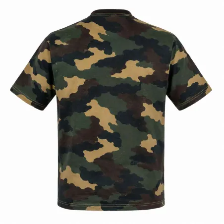 T-shirt enfant camo 100% coton - 4 à 14 ans - Kaki ou CE