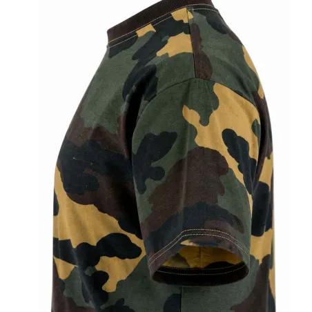 T-shirt enfant camo 100% coton - 4 à 14 ans - Kaki ou CE