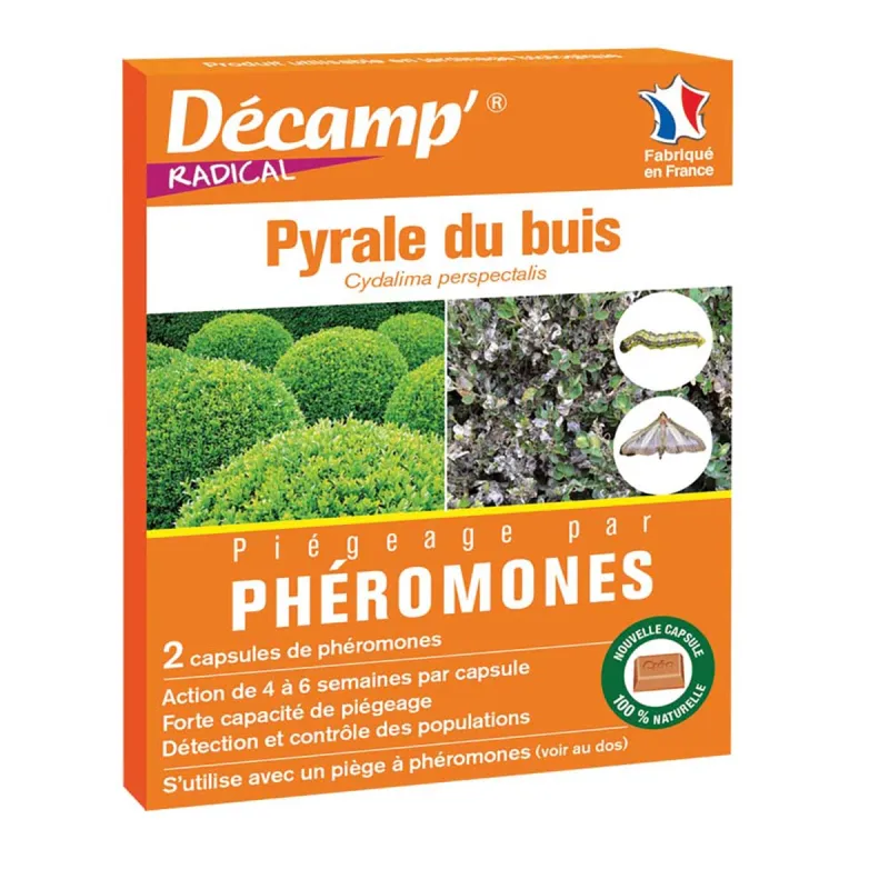 Capsules phéromones anti-pyrale du buis Décamp