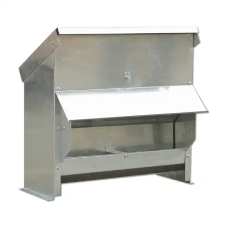Mangeoire galvanisée 20 kg pour volailles et gibier