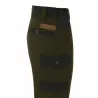 Fuseau chasse enfant kaki en polyester et coton