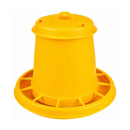 Mangeoire trémie plastique 3,5 kg - Jaune - NOVITAL