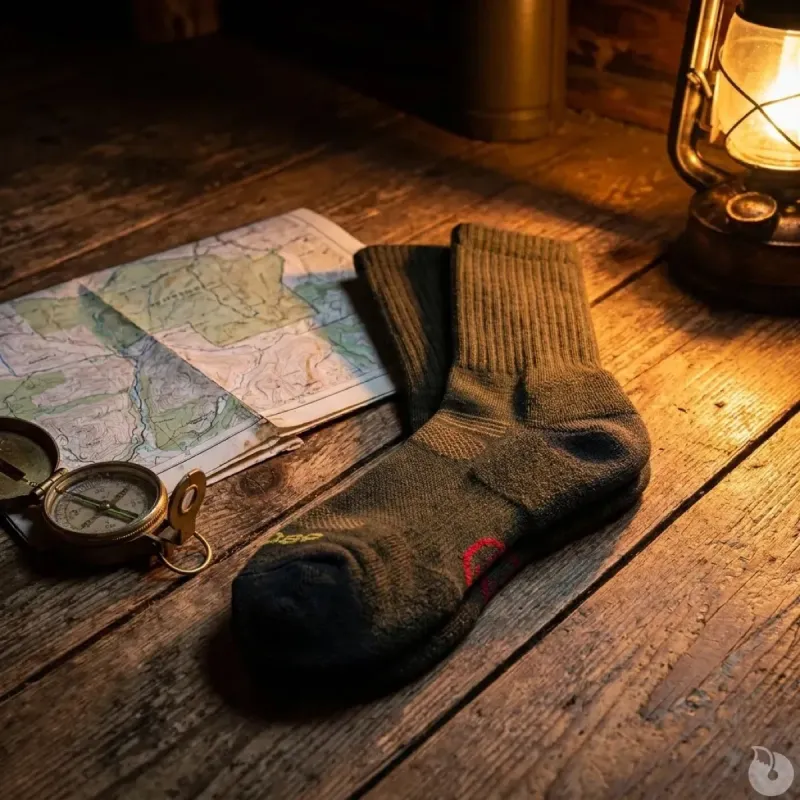 Chaussettes anti-tiques laine mérino kaki SILTAX AG+