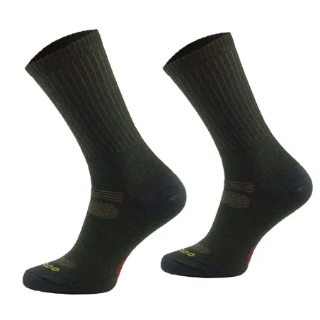Chaussettes anti-tiques laine mérino kaki SILTAX AG+