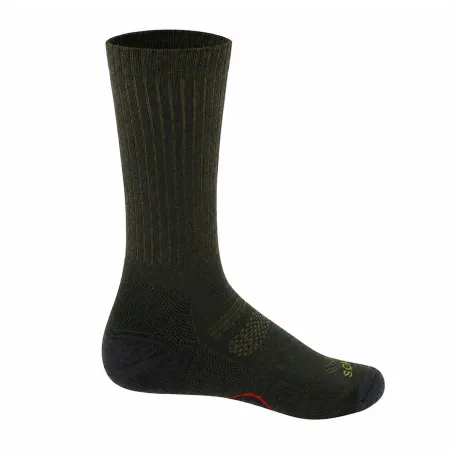 Chaussettes anti-tiques laine mérino kaki SILTAX AG+