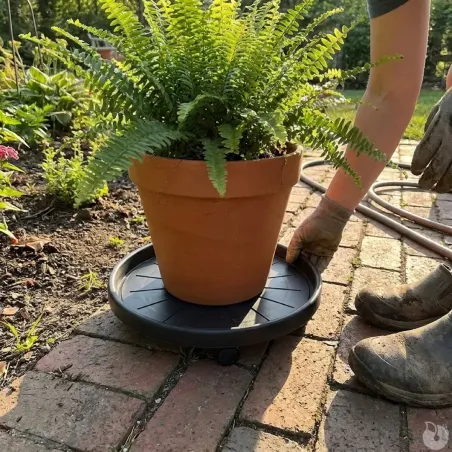 Roule-pot 30 cm pour plantes - Déplacement facile