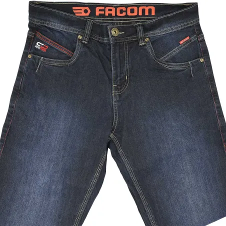 Jeans travail ultra-résistant bleu denim 40-54 pour élevage