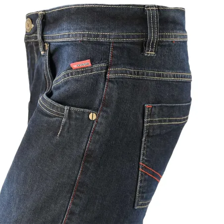 Jeans travail ultra-résistant bleu denim 40-54 pour élevage