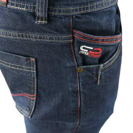 Jeans travail ultra-résistant bleu denim 40-54 pour élevage