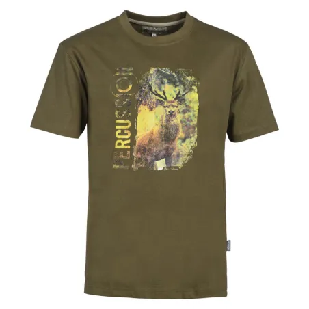 T-shirt Cerf 100% coton 180g/m² - Col rond chasse