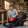 Tondeuse tractée Voltkore® 45 cm - Batterie 4Ah + chargeur
