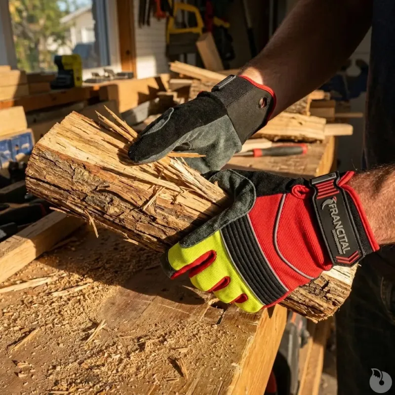 Gants anti-coupure Cerbère cuir EN 388 classe 3131x
