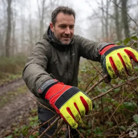 Gants anti-coupure Cerbère cuir EN 388 classe 3131x