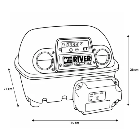 Couveuse automatique 12 œufs Biomaster Egg Tech 12